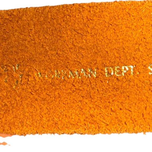 Vintage Hand Painted Leather Latigo Cowhide Belt Floral Western Y2K Boho Size 32 - Picture 13 of 13